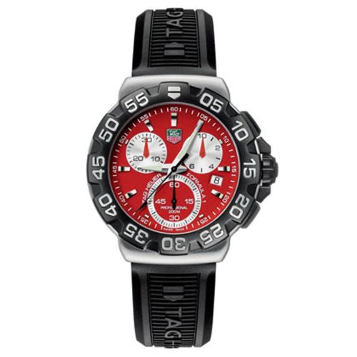 TAG Heuer Formula 1 Quartz Chronograph Stainless Steel / Red / Rubber